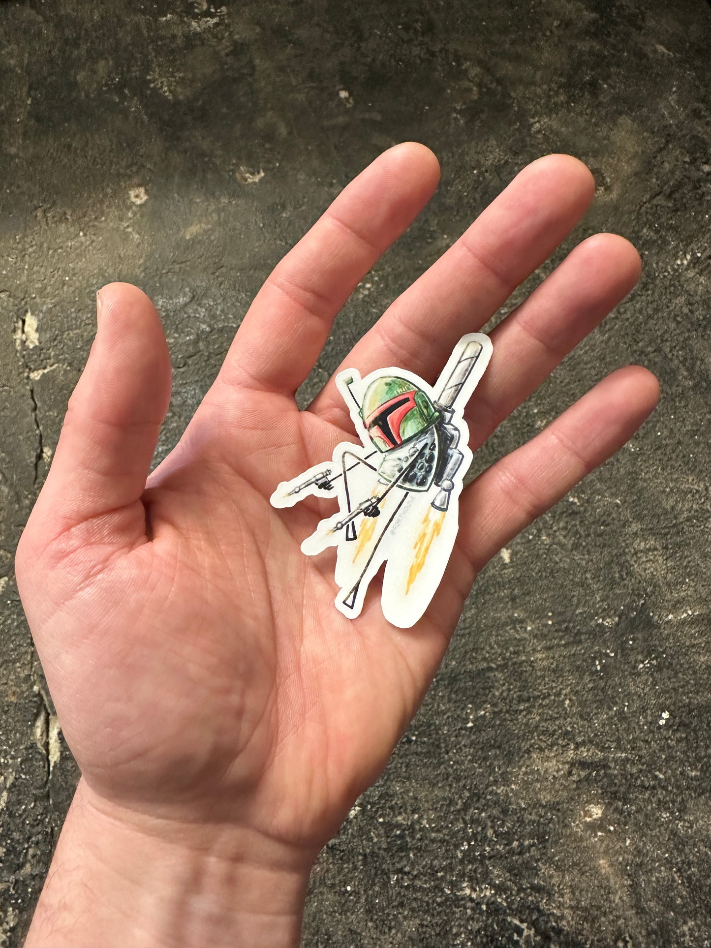 Boba Tea Fett Sticker