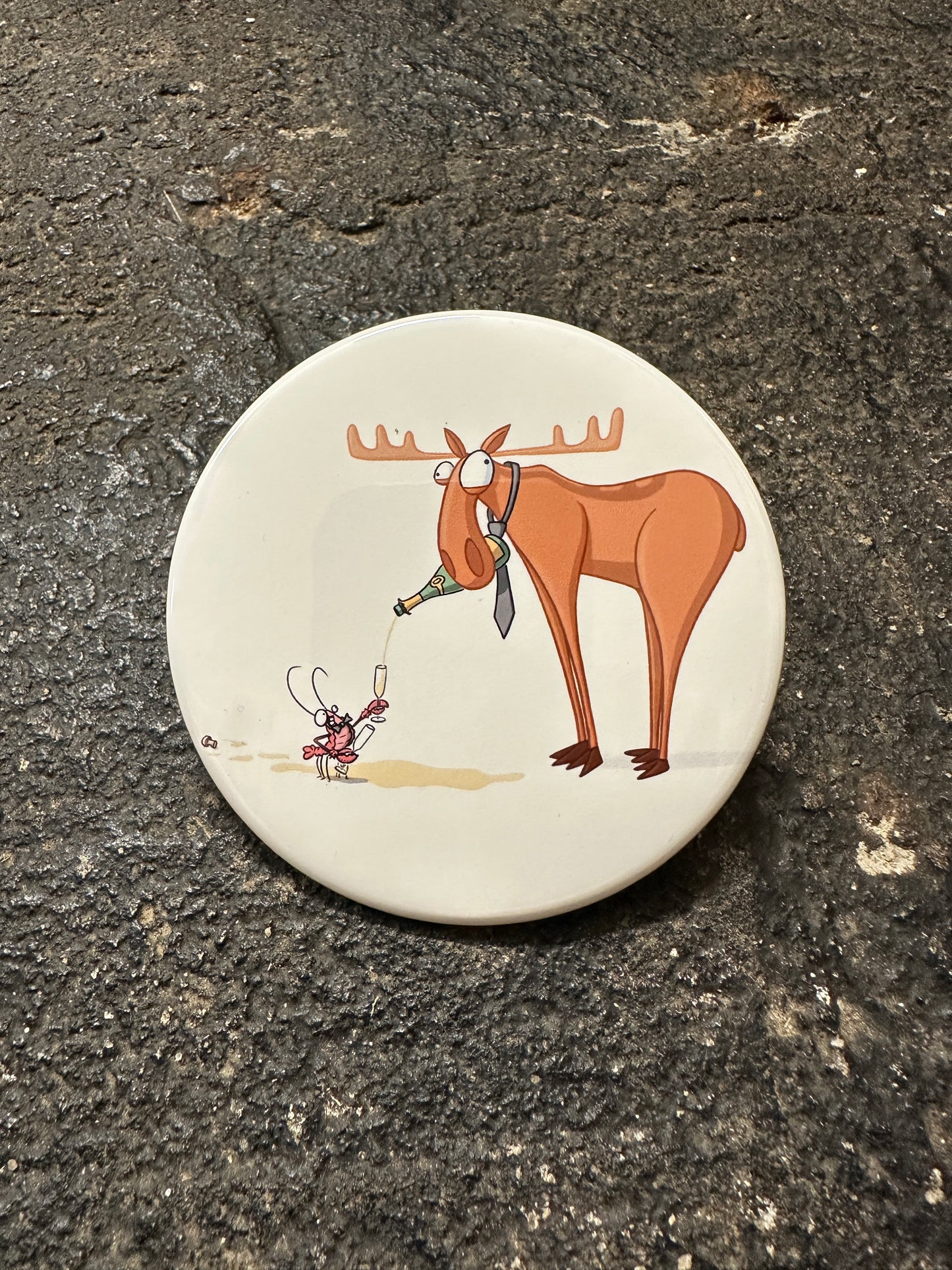Moose and Lobster Celebrate Magnet