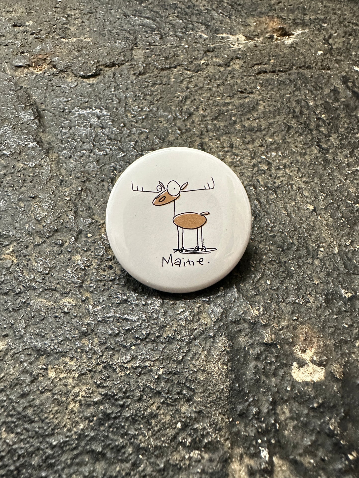 Moose Doodle Maine Magnet