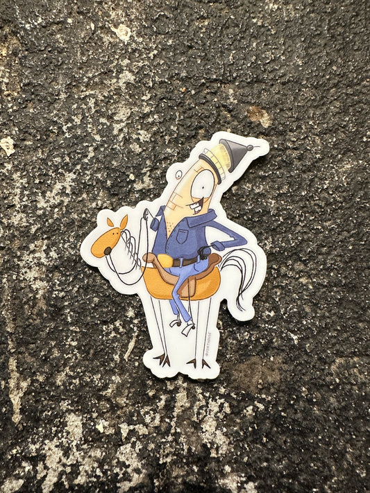 Sexy Lighthouse Cowboy Sticker