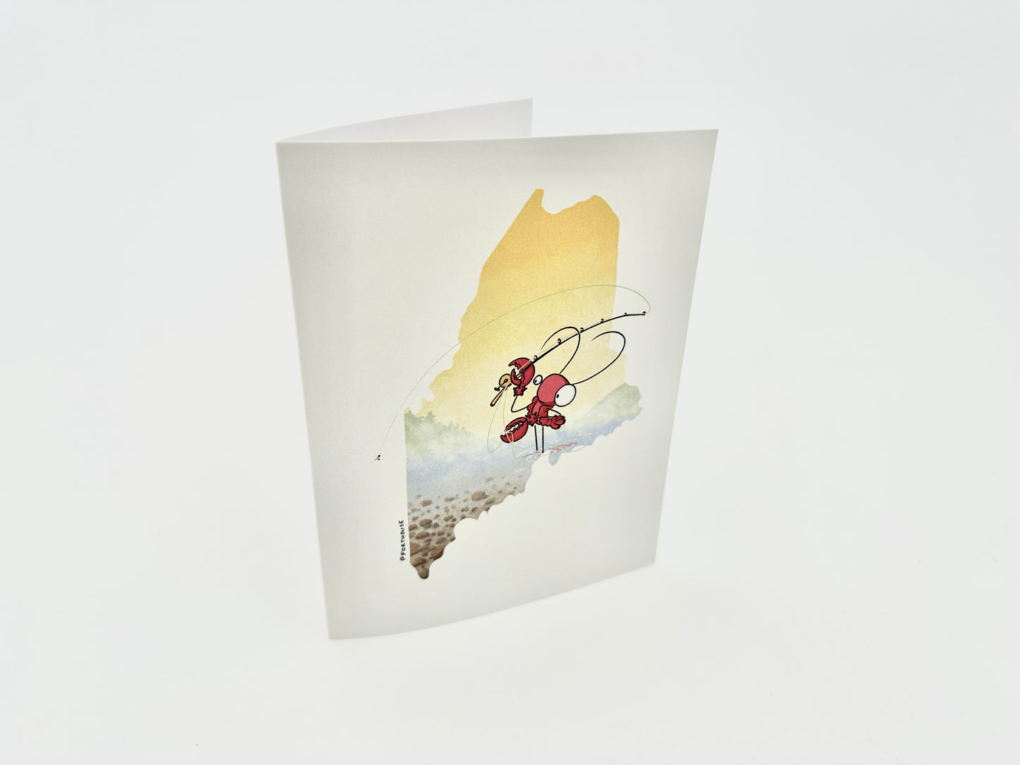 Maine Lobster Fly Fishing Cards