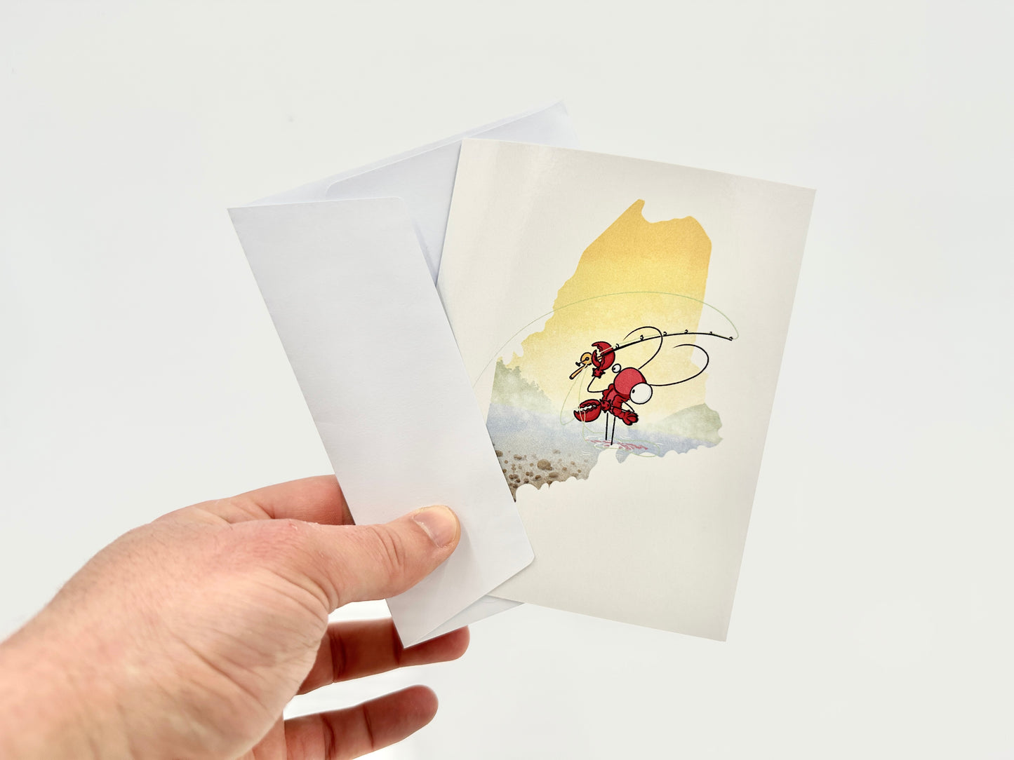 Maine Lobster Fly Fishing Cards