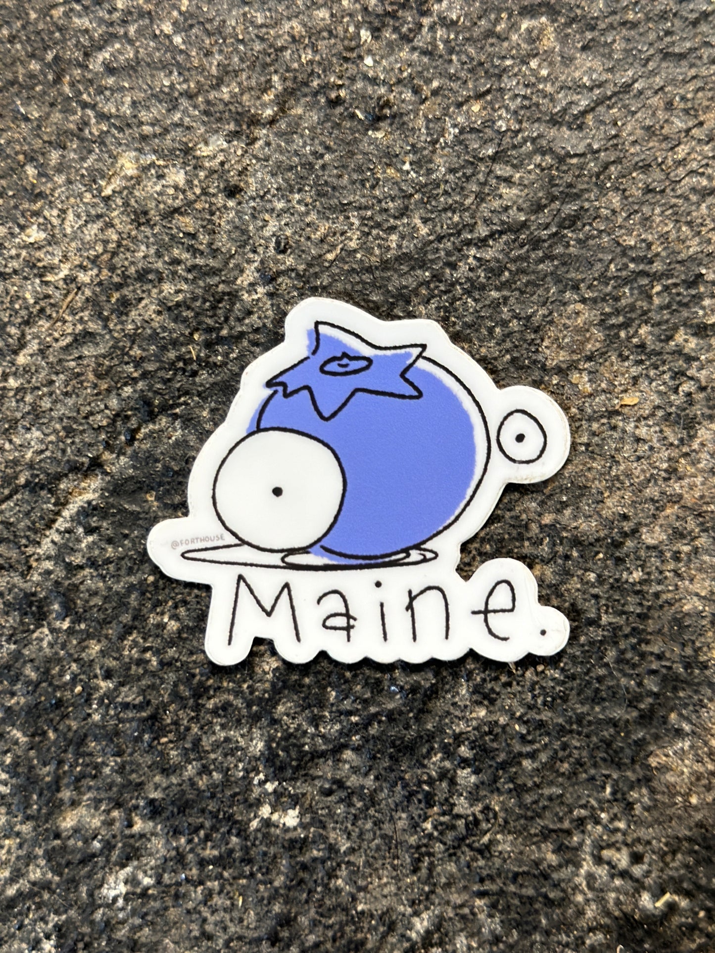 Blueberry Doodle Sticker