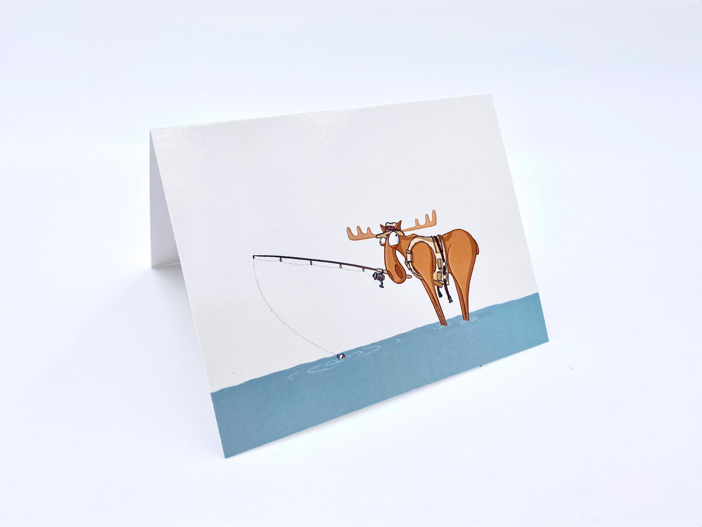 Fishing Moose Cards
