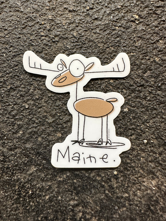 Moose Doodle Sticker