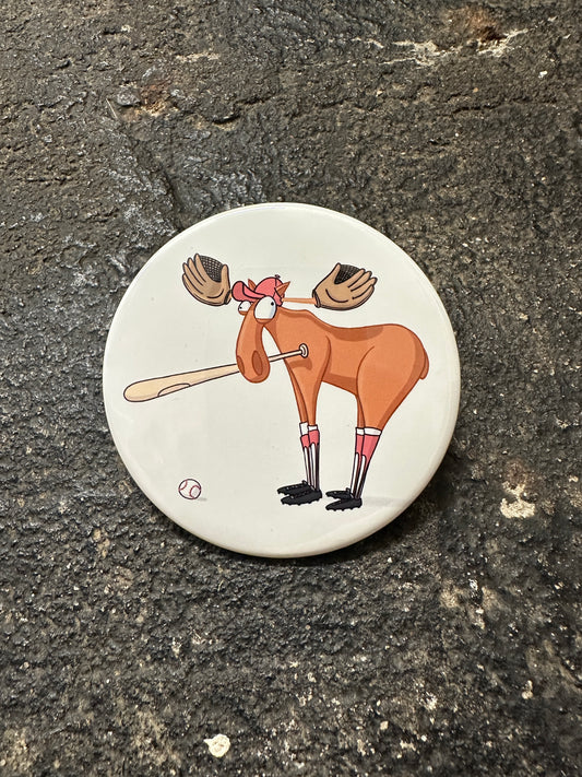 Moose Baseball Magnet