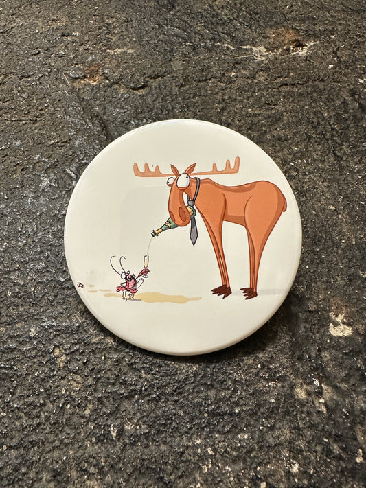Moose and Lobster Celebrate Magnet