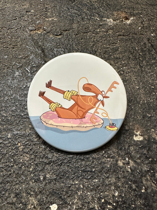 Moose Float Lazy River Magnet