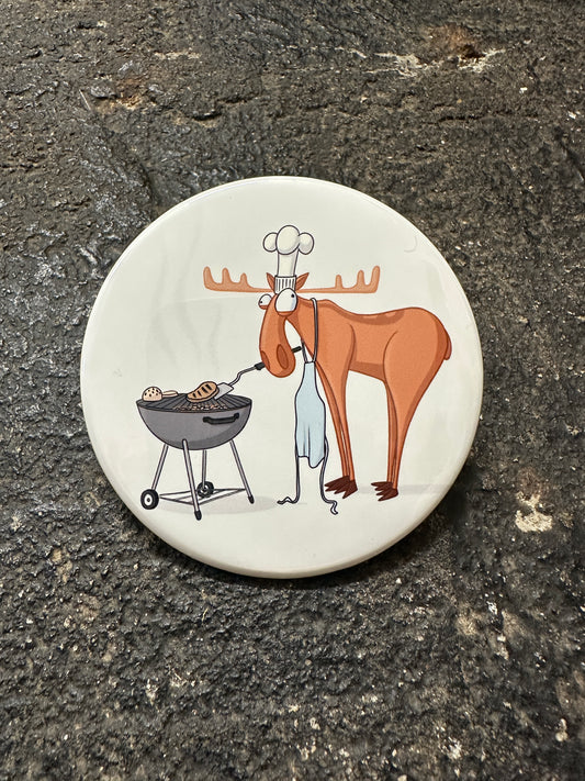 Moose BBQ Magnet