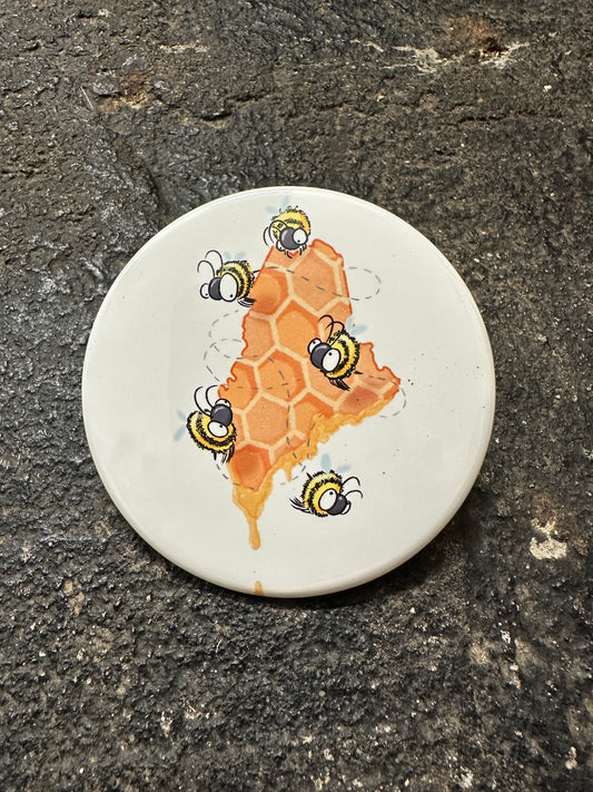 Maine Honey Bees Magnet