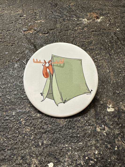 Moose Camping Magnet