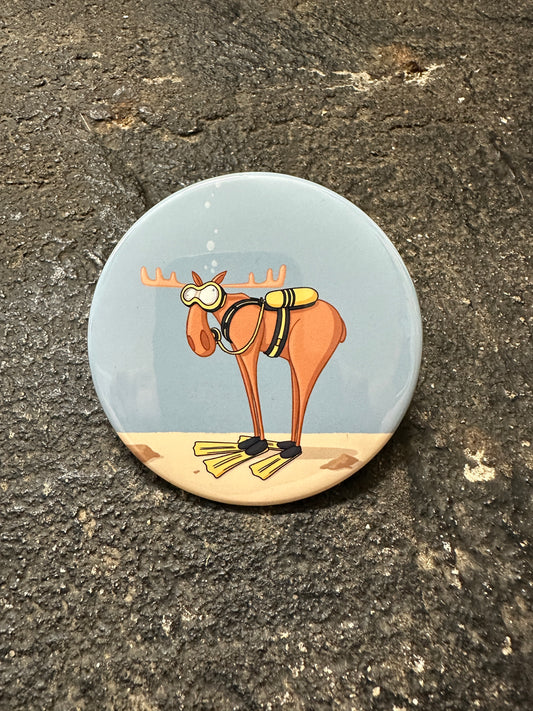 Moose Scuba Diving Magnet