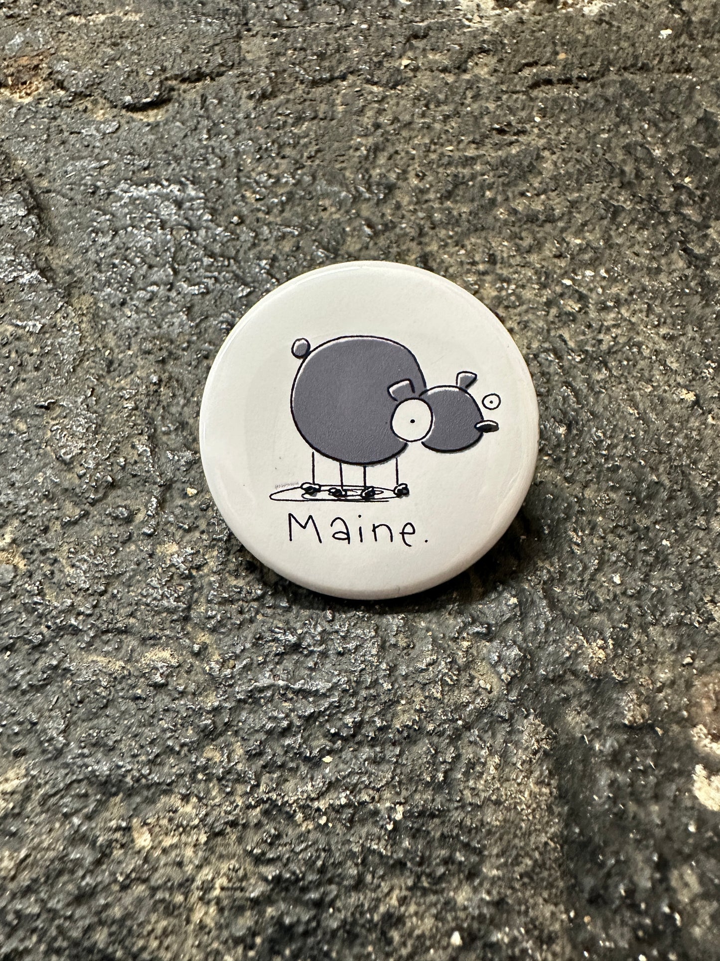 Black Bear Doodle Maine Magnet