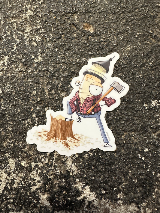 Sexy Lighthouse Lumber Jack Sticker