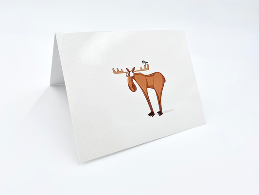 Chickadee Moose Cards