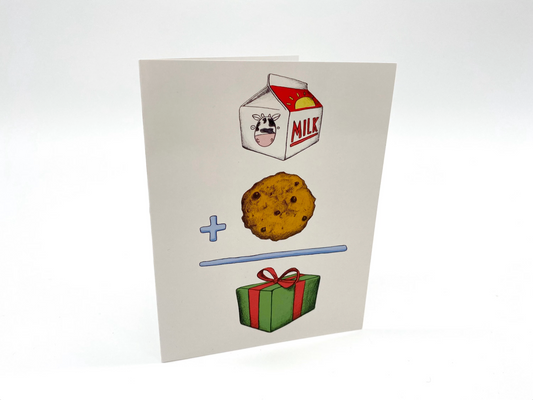 Cookie + Milk = Presents Holiday Cards