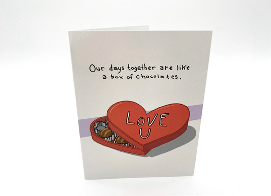 Love is Like a Box of Chocolates Cards