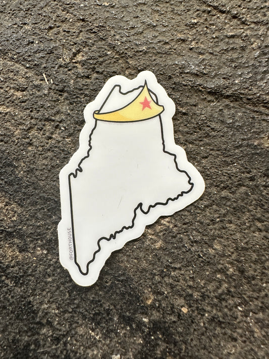 Wonder Wo Maine Sticker