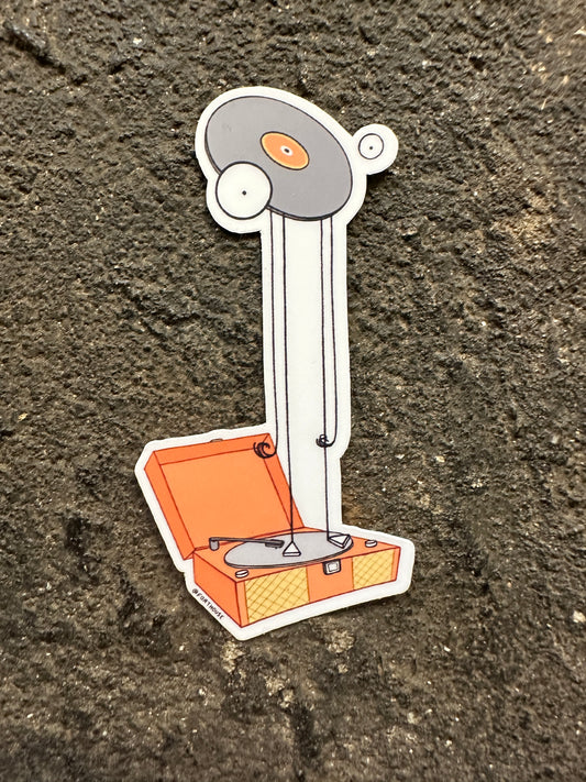 Tall Record (Escape Fate) Sticker