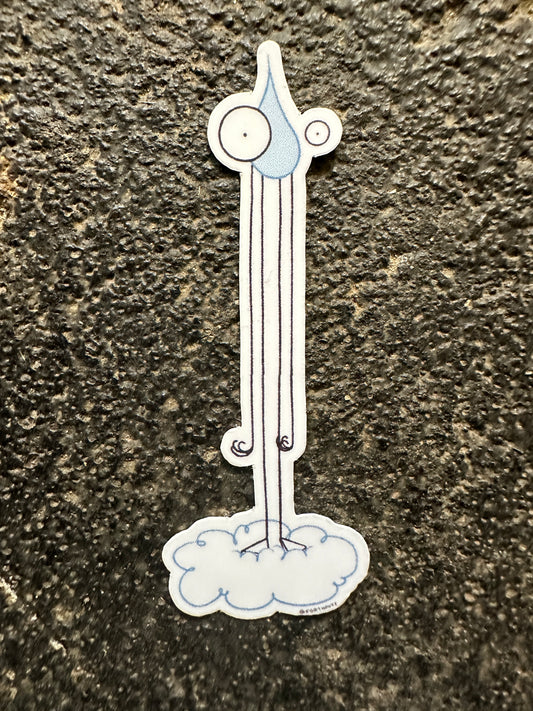 Tall Rain Drop (Escape Fate) Sticker