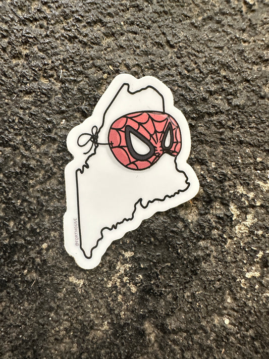 Spider Maine Sticker