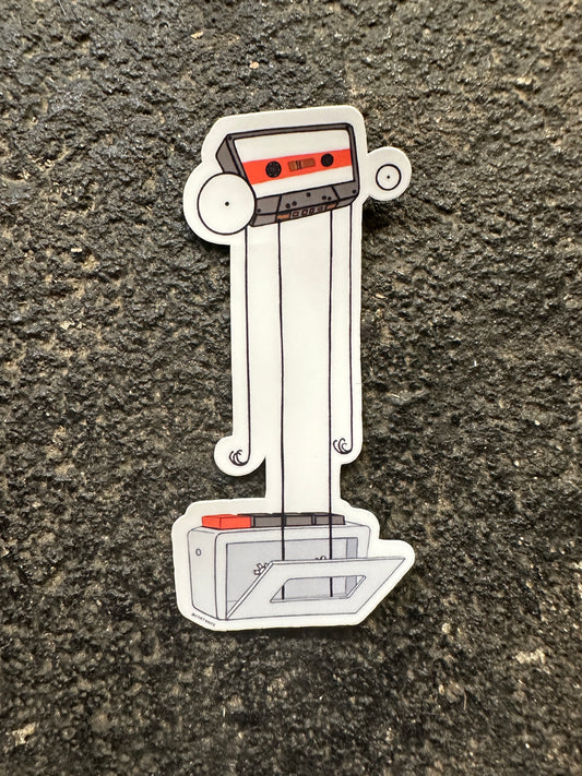 Tall Cassette (Escape Fate) Sticker